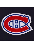 Montreal Canadiens Womens Black Reversible Fleece Zip Up Medium Weight Jacket