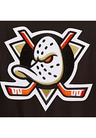 Anaheim Ducks Womens Black Reversible Fleece Zip Up Medium Weight Jacket
