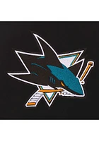 San Jose Sharks Womens Black Reversible Fleece Zip Up Medium Weight Jacket