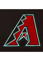 Arizona Diamondbacks Womens Black Reversible Fleece Zip Up Medium Weight Jacket