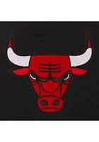 Chicago Bulls Womens Black Reversible Fleece Zip Up Medium Weight Jacket