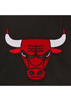Chicago Bulls Womens Black Reversible Fleece Zip Up Medium Weight Jacket