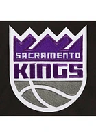 Sacramento Kings Womens Black Reversible Fleece Zip Up Medium Weight Jacket