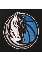 Dallas Mavericks Womens Black Reversible Fleece Zip Up Medium Weight Jacket