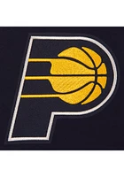 Indiana Pacers Womens Navy Blue Reversible Fleece Zip Up Medium Weight Jacket
