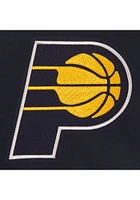 Indiana Pacers Womens Navy Blue Reversible Fleece Zip Up Medium Weight Jacket