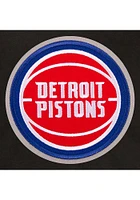 Detroit Pistons Womens Black Reversible Fleece Zip Up Medium Weight Jacket