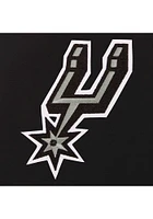 San Antonio Spurs Womens Black Reversible Fleece Zip Up Medium Weight Jacket