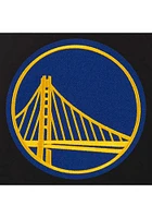 Golden State Warriors Womens Black Reversible Fleece Zip Up Medium Weight Jacket