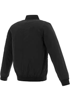 Oakland Athletics Mens Black Nylon Bomber Light Weight Jacket