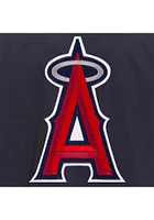 Los Angeles Angels Mens Navy Blue Nylon Bomber Light Weight Jacket