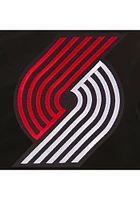 Portland Trail Blazers Mens Black Nylon Bomber Light Weight Jacket
