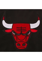 Chicago Bulls Mens Black Nylon Bomber Light Weight Jacket