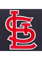 St Louis Cardinals Mens Navy Blue Nylon Bomber Light Weight Jacket