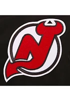 New Jersey Devils Mens Black Nylon Bomber Light Weight Jacket