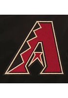 Arizona Diamondbacks Mens Black Nylon Bomber Light Weight Jacket