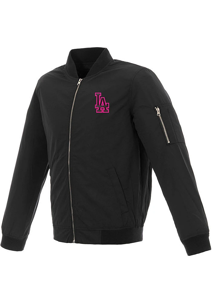 Los Angeles Dodgers Mens Nylon Bomber Light Weight Jacket