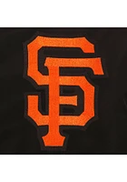 San Francisco Giants Mens Black Nylon Bomber Light Weight Jacket