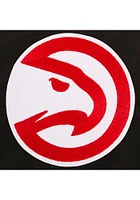 Atlanta Hawks Mens Black Nylon Bomber Light Weight Jacket
