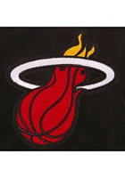 Miami Heat Mens Black Nylon Bomber Light Weight Jacket