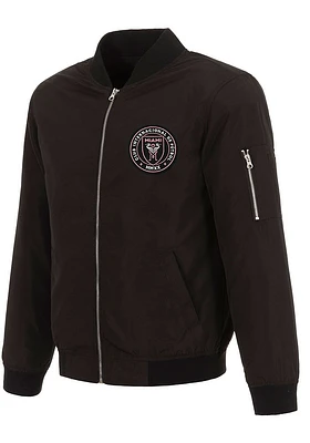 Inter Miami CF Mens Black Nylon Bomber Light Weight Jacket