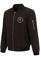 Inter Miami CF Mens Black Nylon Bomber Light Weight Jacket