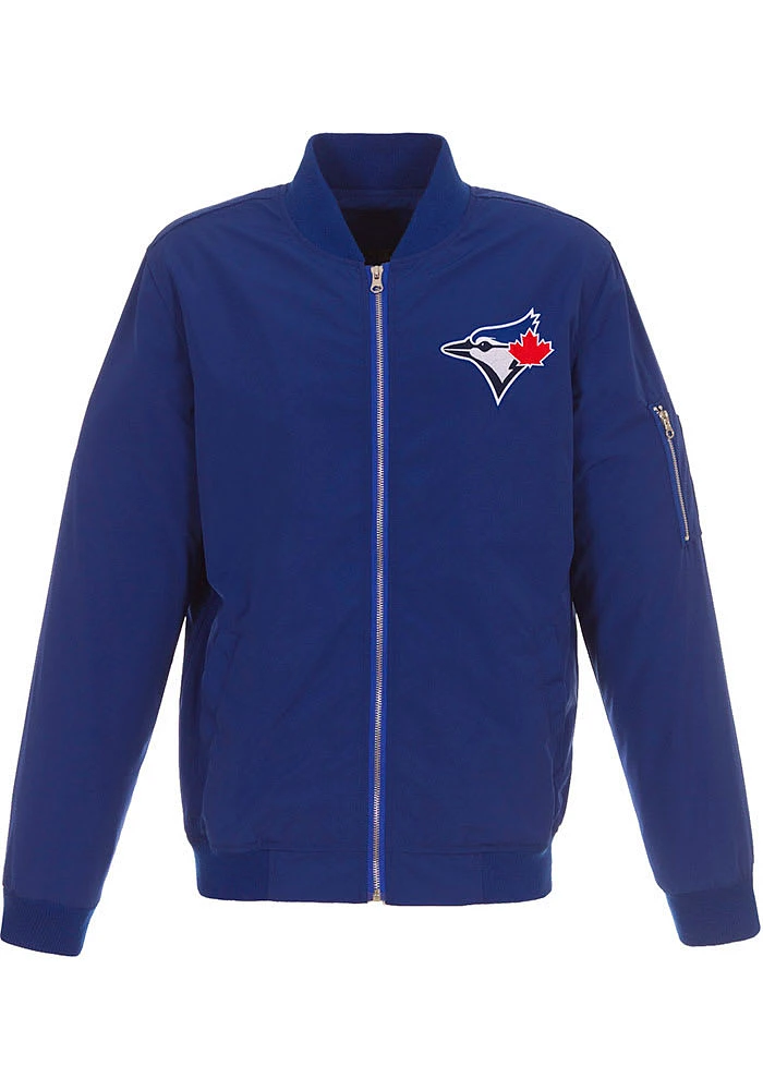 Toronto Blue Jays Mens Nylon Bomber Light Weight Jacket