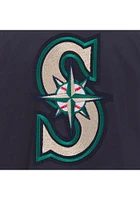 Seattle Mariners Mens Navy Blue Nylon Bomber Light Weight Jacket