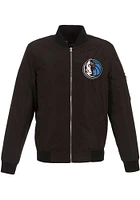 Dallas Mavericks Mens Black Nylon Bomber Light Weight Jacket
