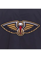 New Orleans Pelicans Mens Navy Blue Nylon Bomber Light Weight Jacket