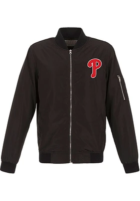 Philadelphia Phillies Mens Nylon Bomber Light Weight Jacket