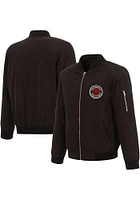 Toronto Raptors Mens Black Nylon Bomber Light Weight Jacket
