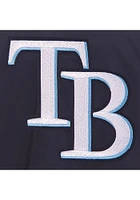 Tampa Bay Rays Mens Navy Blue Nylon Bomber Light Weight Jacket