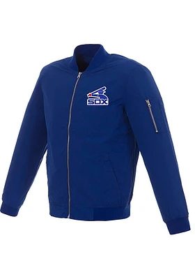 Chicago White Sox Mens Nylon Bomber Light Weight Jacket