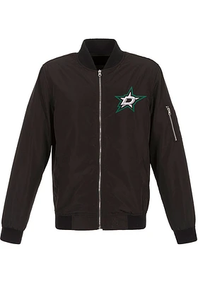 Dallas Stars Mens Black Nylon Bomber Light Weight Jacket