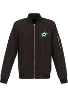 Dallas Stars Mens Black Nylon Bomber Light Weight Jacket