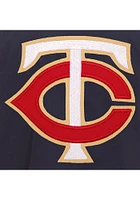 Minnesota Twins Mens Navy Blue Nylon Bomber Light Weight Jacket
