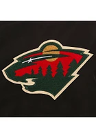 Minnesota Wild Mens Black Nylon Bomber Light Weight Jacket
