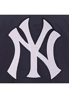 New York Yankees Mens Navy Blue Nylon Bomber Light Weight Jacket