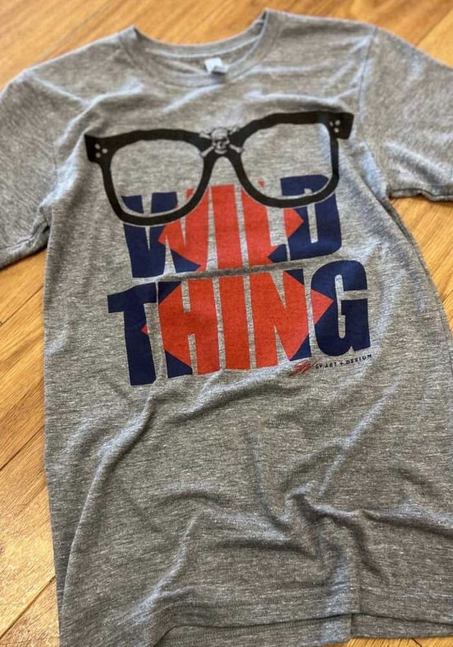 Cleveland Heather Grey Major League Vaughn Wild Thing Short Sleeve T Shirt