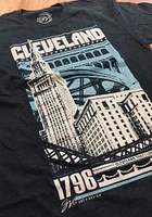 GV Art + Design Cleveland Grey Bold Graphic Short Sleeve T Shirt