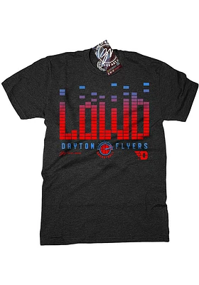 GV Art + Design Dayton Flyers Charcoal Decibel Short Sleeve Fashion T Shirt