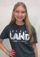 GV Art + Design Cleveland Charcoal Landmarks Short Sleeve Fashion T Shirt