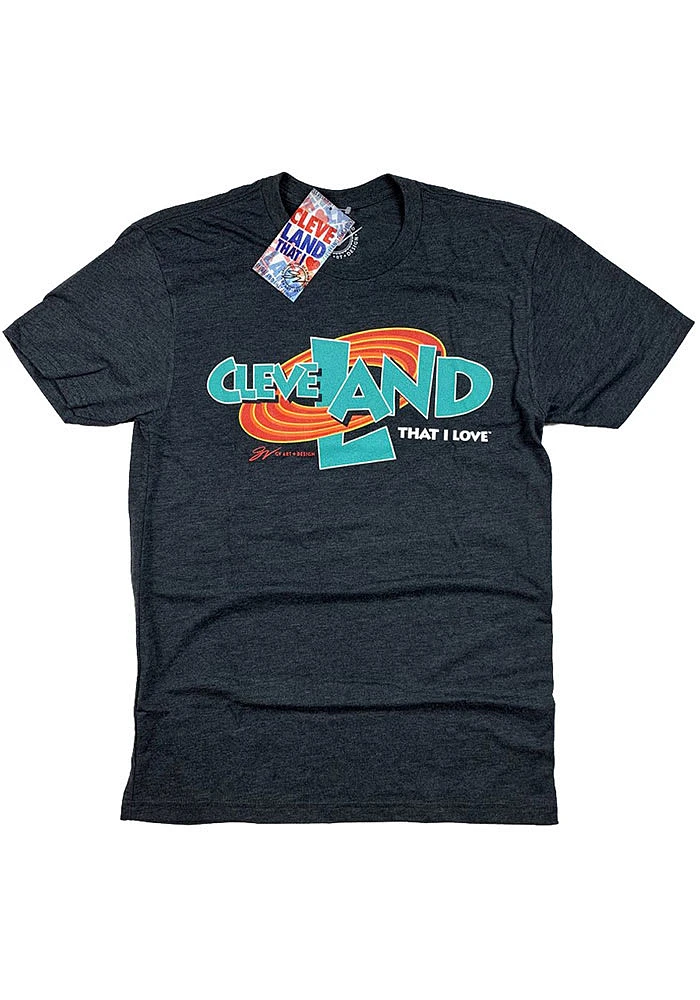 GV Art + Design Cleveland Grey Space Tee Short Sleeve Fashion T Shirt