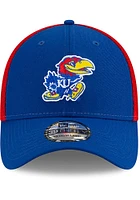 New Era Kansas Jayhawks Mens Blue 2T Sided 39THIRTY Flex Hat