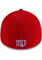 New Era Kansas Jayhawks Mens Blue 2T Sided 39THIRTY Flex Hat