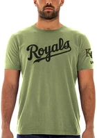 New Era Kansas City Royals Olive Armed Forces Day Brushed Short Sleeve T Shirt