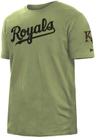 New Era Kansas City Royals Olive Armed Forces Day Brushed Short Sleeve T Shirt