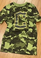 New Era Cleveland Guardians Green Armed Forces Day Camo Short Sleeve T Shirt