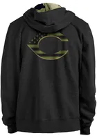 New Era Cincinnati Reds Mens Black Armed Forces Day Long Sleeve Hoodie